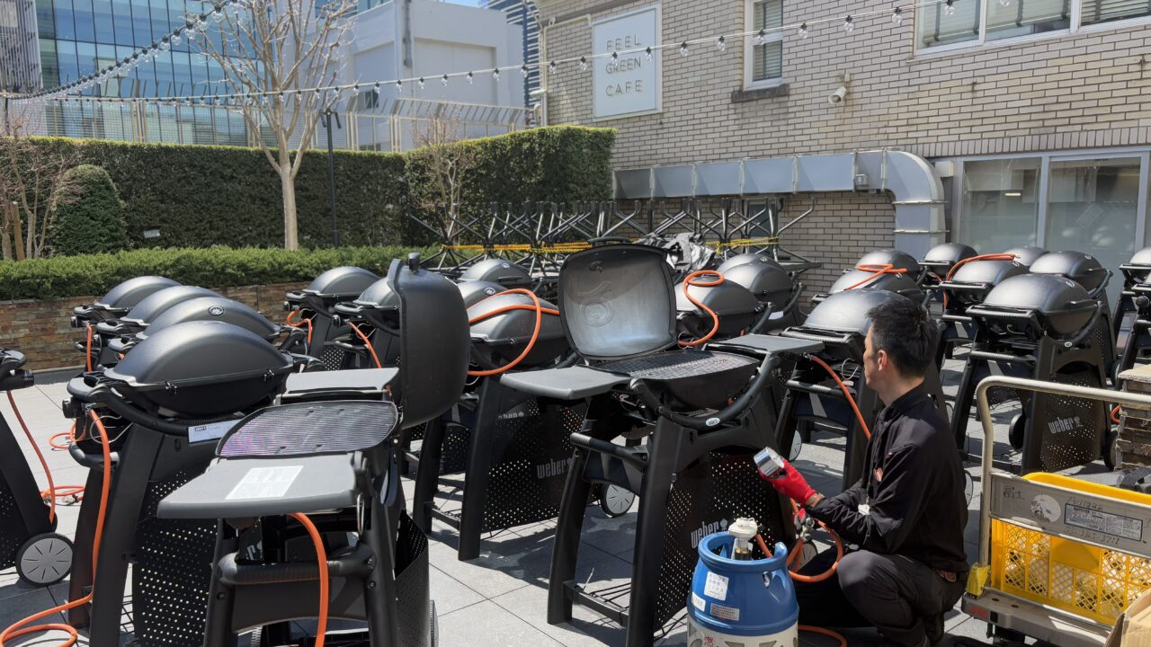 都心の屋上で、本格BBQ体験